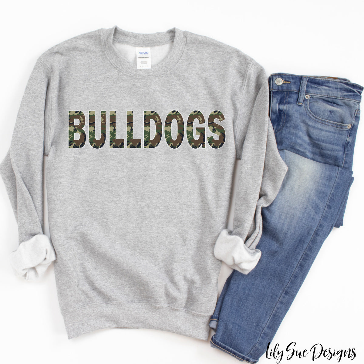 Bulldog Camo Sweatshirt