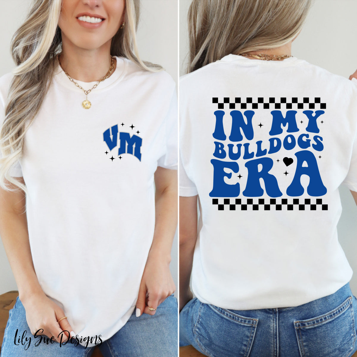 Bulldog Era Front and Back Adult Tee