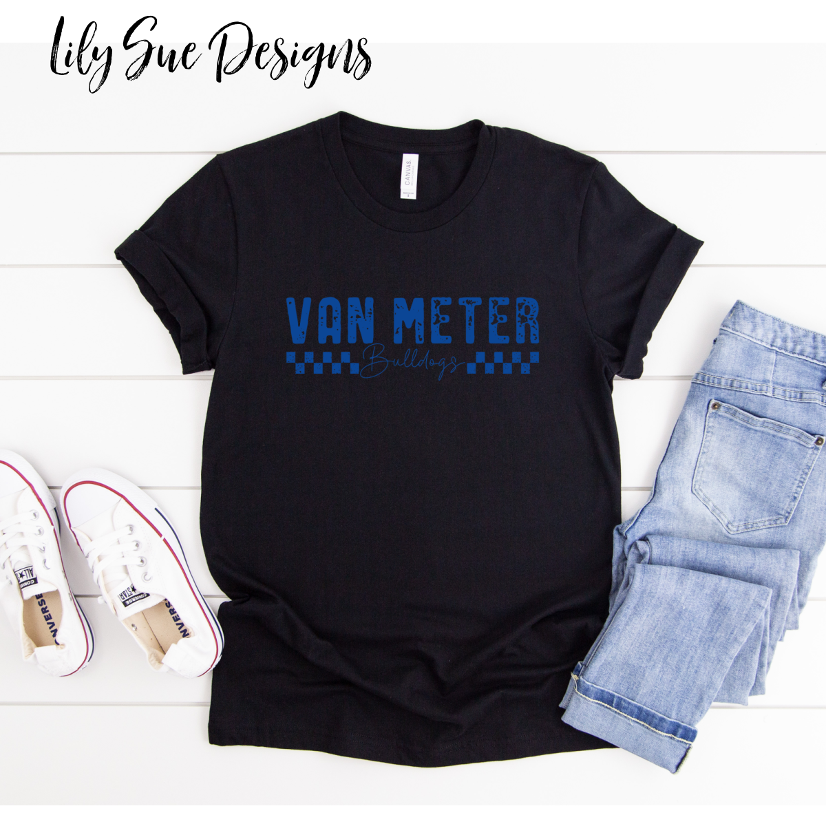 Checkered Van Meter adult Tee