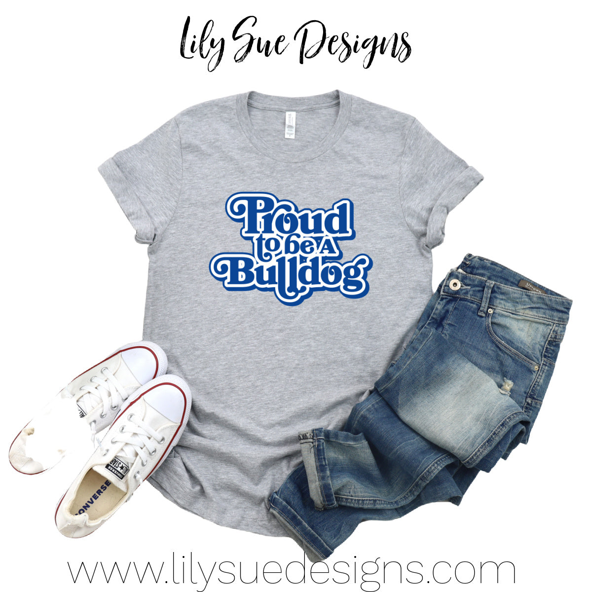Proud to be a Bulldog Adult Tshirt
