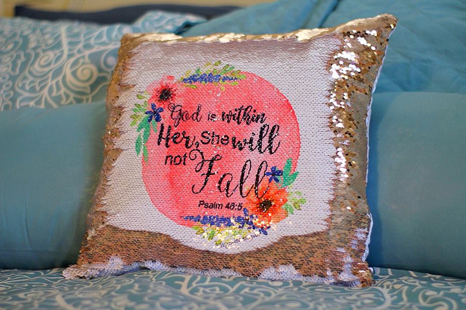 Mermaid Sequin Pillow Cover