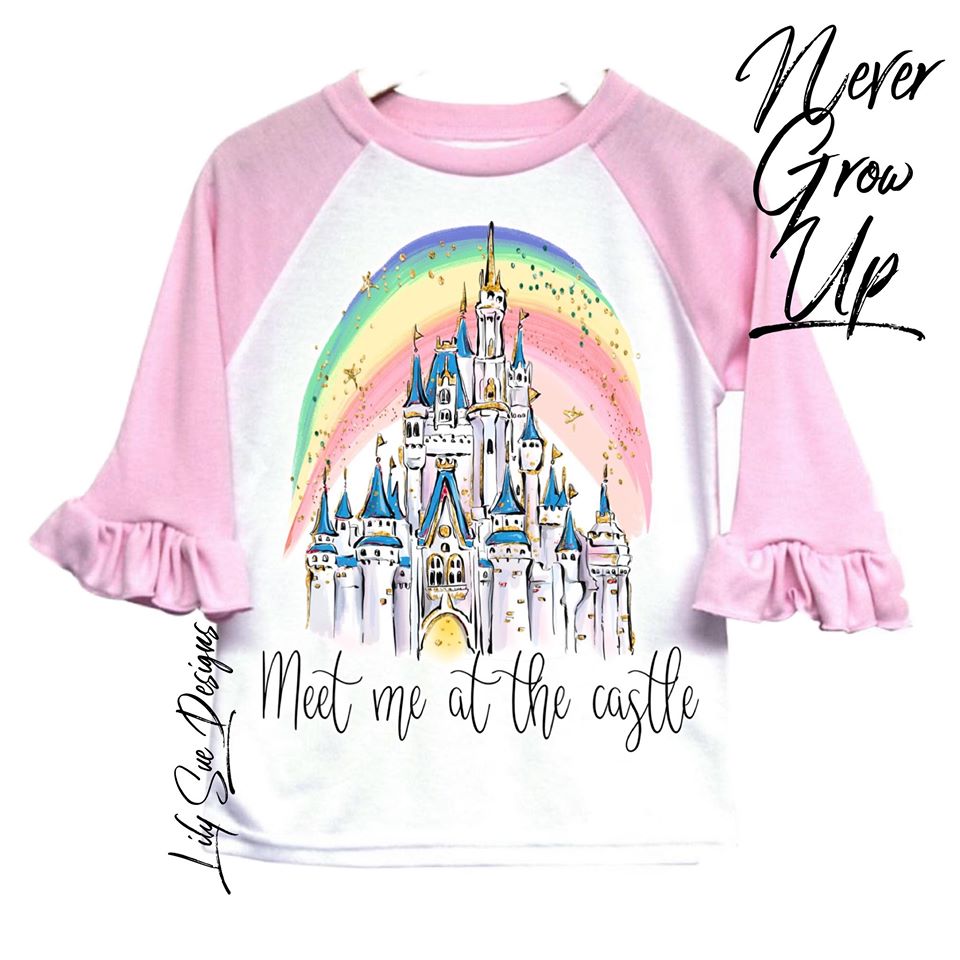 Reg. Minnie Pink Ruffle Raglan