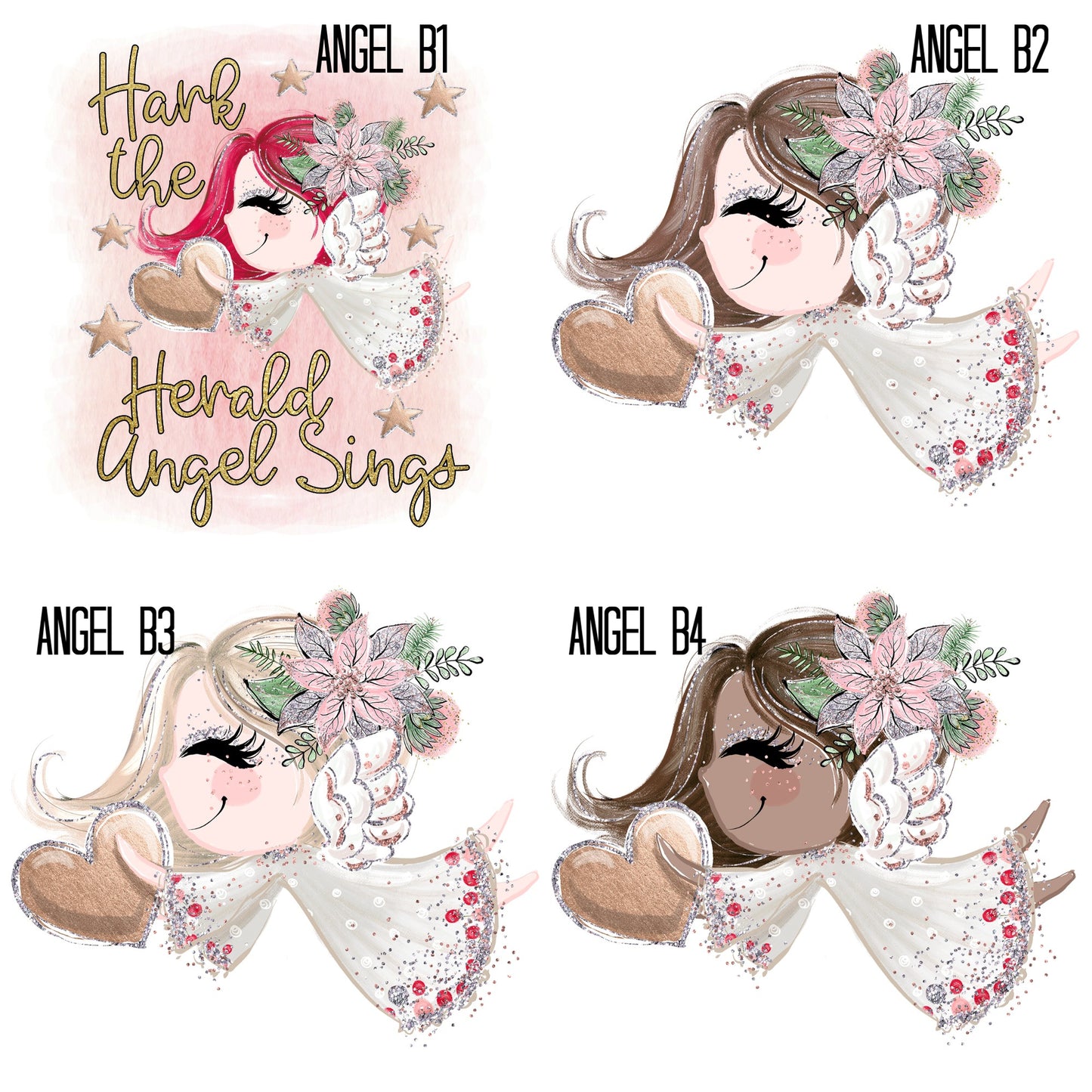 Christmas Angels Short Sleeve Tees