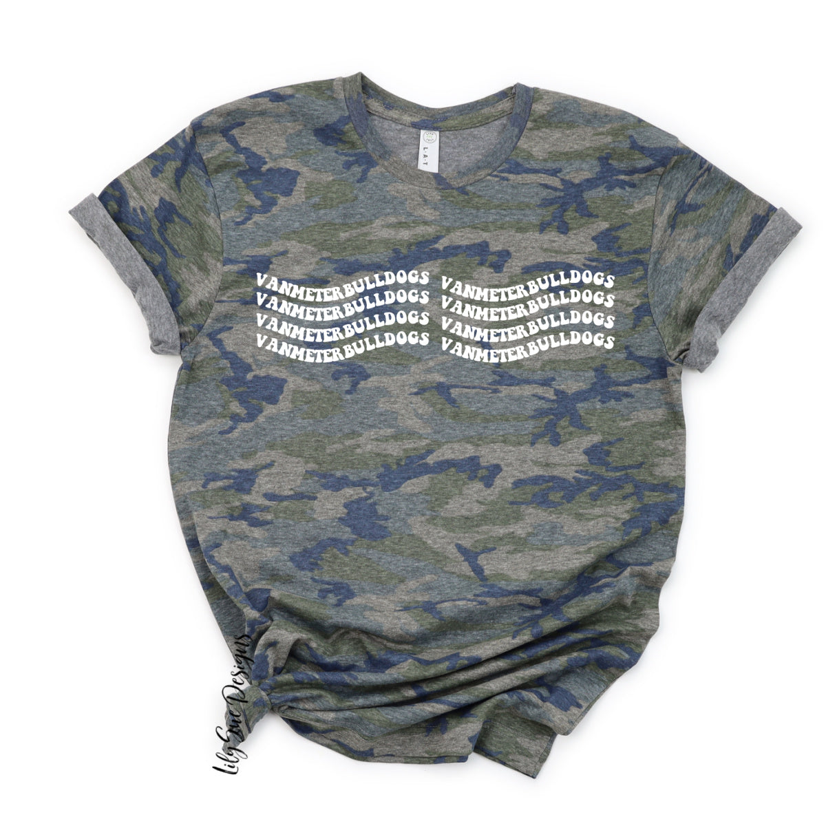 Van Meter Bulldogs Camo Tshirt