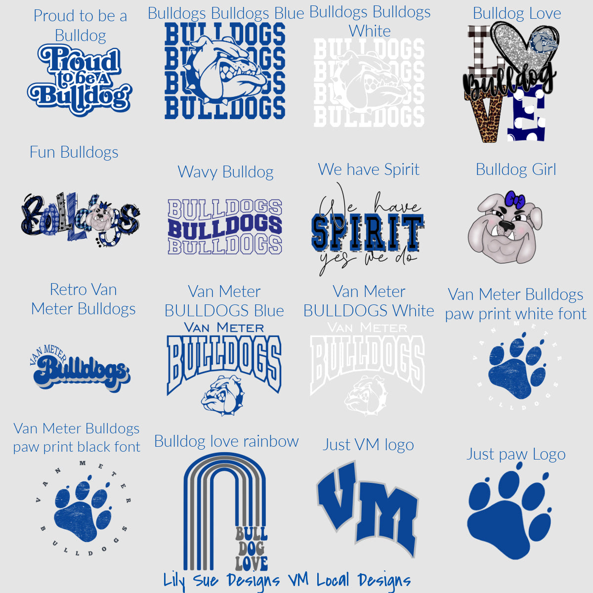 Van Meter Bulldogs Camo Tshirt