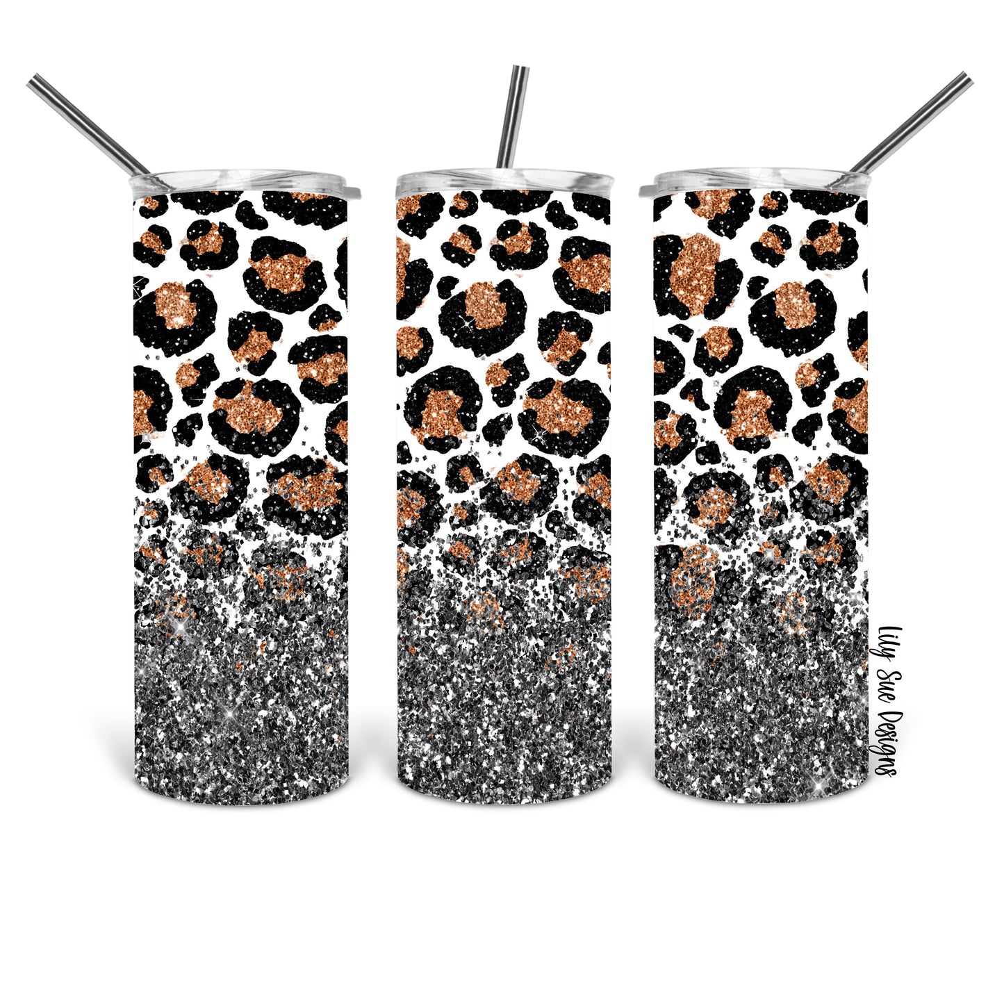 Leopard Sparkle 20oz Tumbler