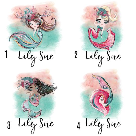 Christmas Mermaids Kids Raglan tees