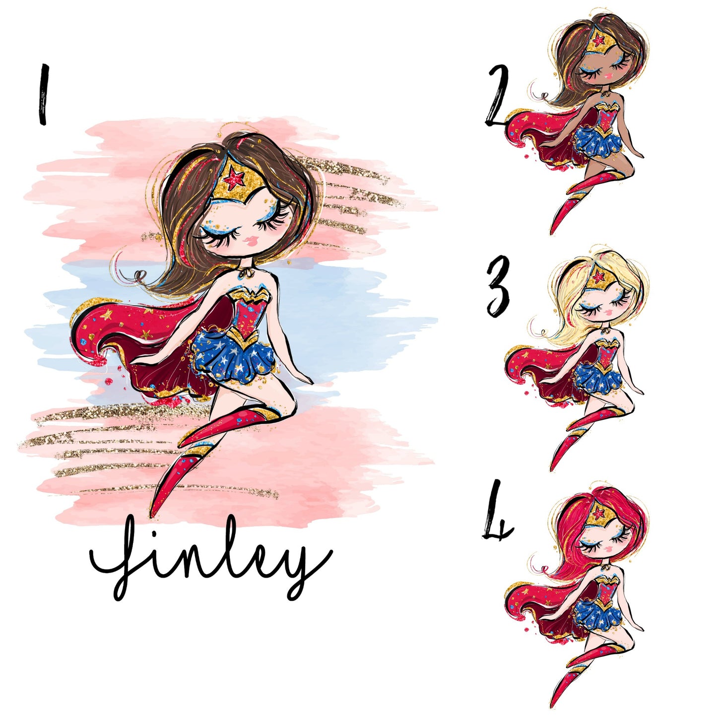 Superheroes Girls Raglan