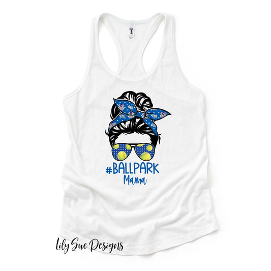 Ballpark Mama Racerback Tank
