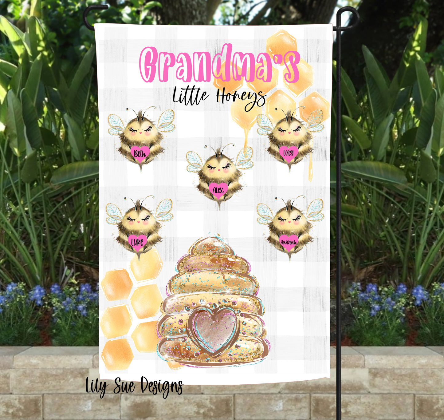 Honey Bee Garden Flag