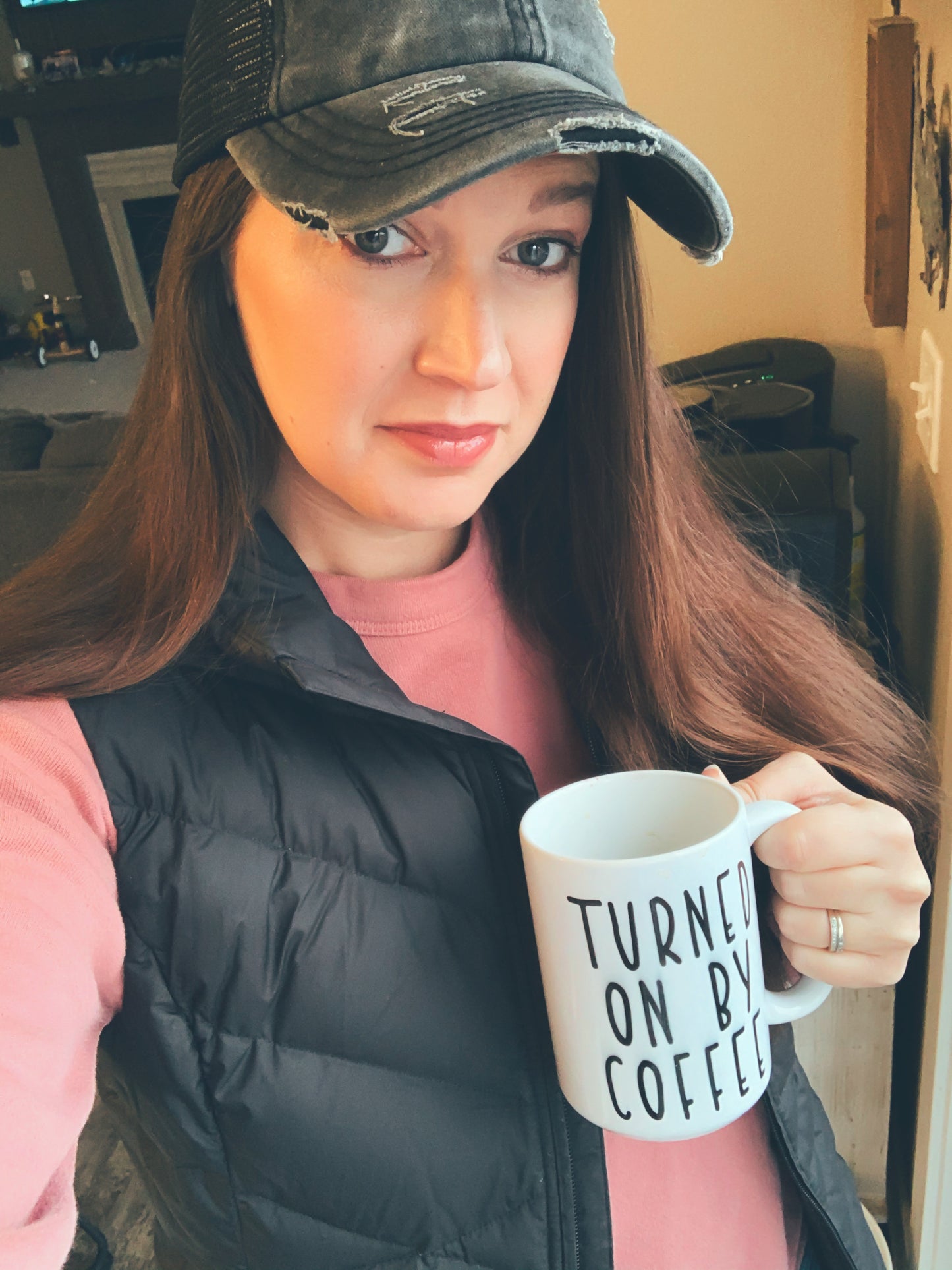 Coffee turns me on mug