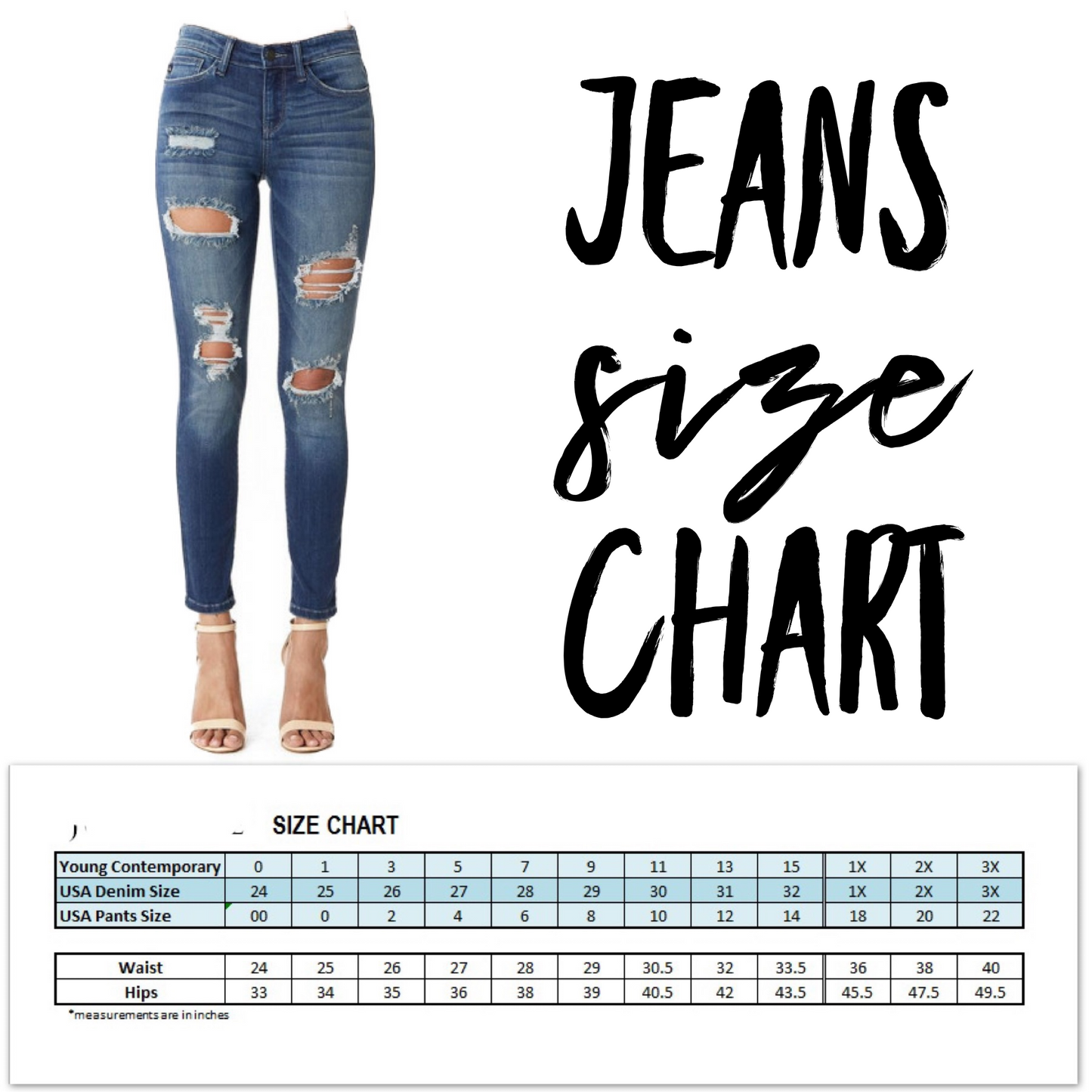 Distress jeans with Patch