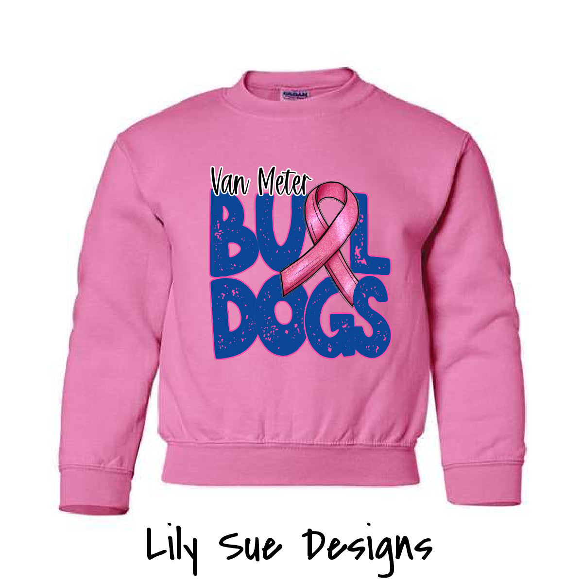 Pink out Regular Ribbon Sweatshirt