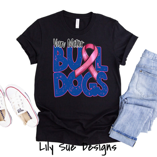 Pink out Regular Ribbon Adult Tshirt