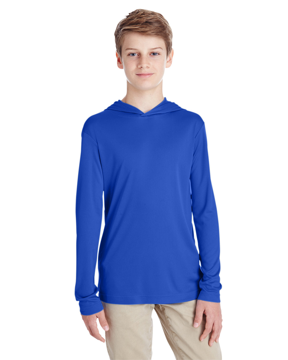 Youth Athletic hooded Long Sleeve
