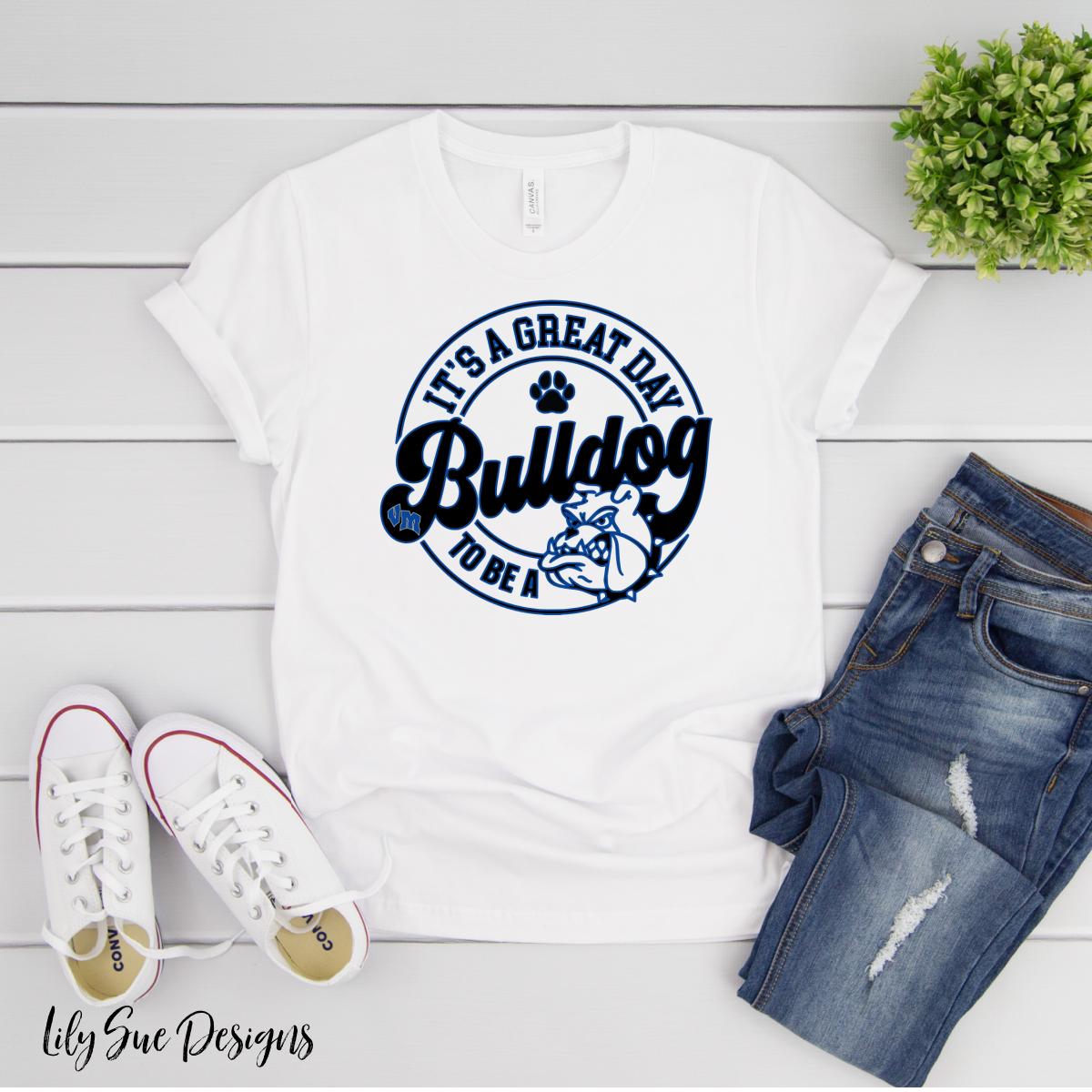 Great Day to be a Bulldog Adult Tee