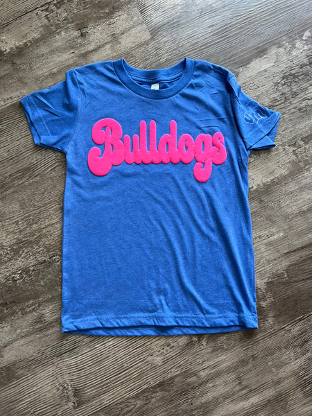 "Pink is my Signature color" Kids Bulldog Puff Tee