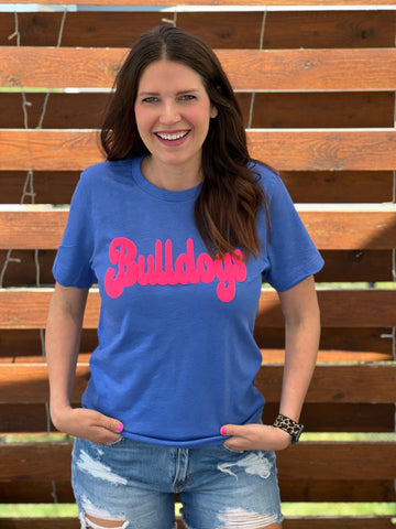 "Pink is my Signature color" Adult Bulldog Puff Tee
