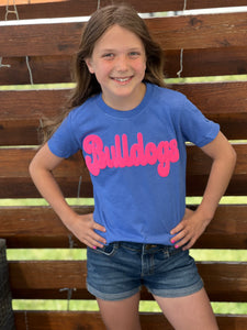 "Pink is my Signature color" Kids Bulldog Puff Tee