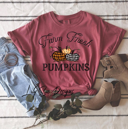 Farm Fresh Pumpkins Comfort Color Tees
