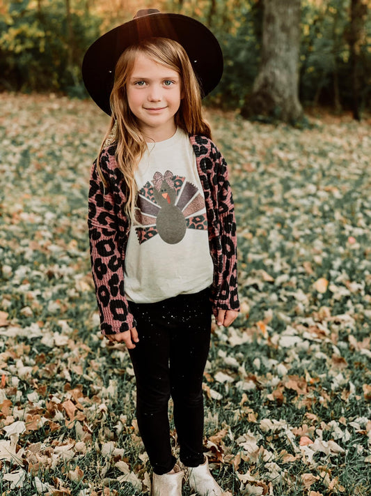 Leopard Mauve Harley Cardigan