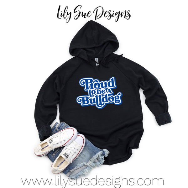 Proud to be a bulldog woman's hoodie