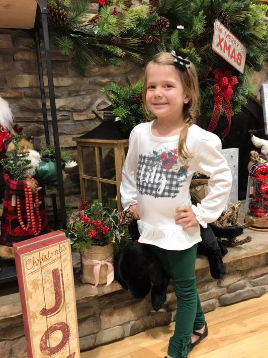 Buffalo Plaid long Sleeve Tees