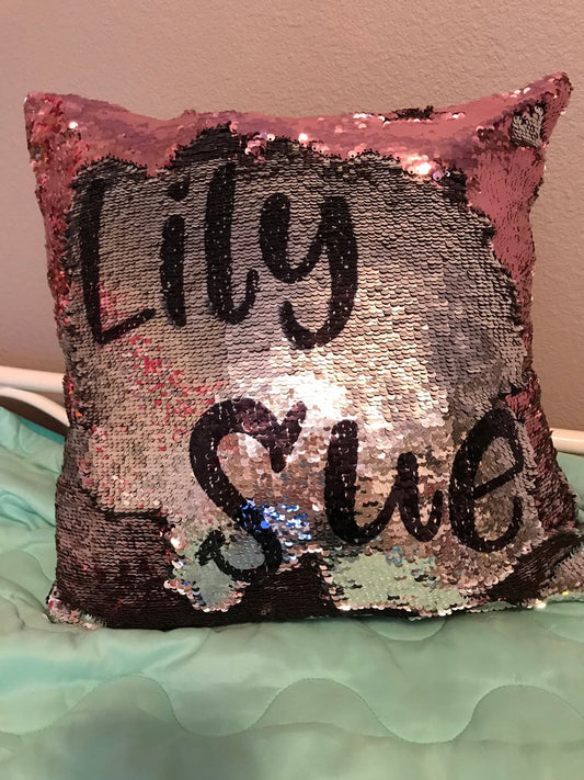 Mermaid Sequin Pillow Cover