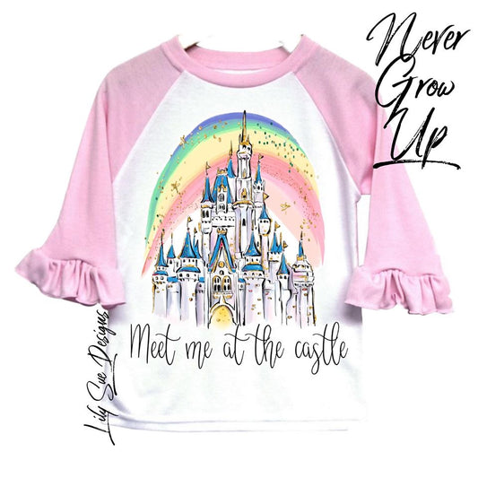 Reg. Minnie Pink Ruffle Raglan