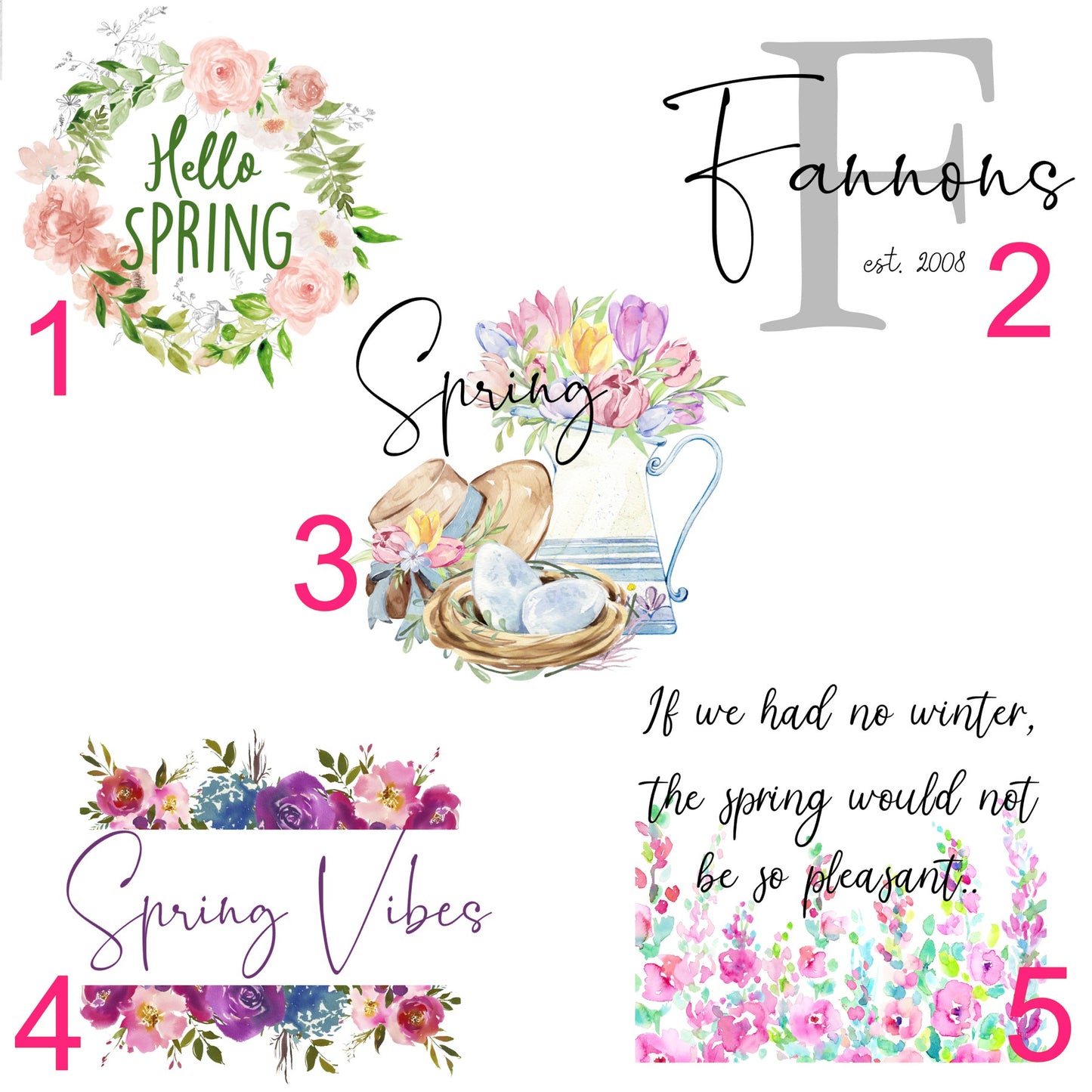 Spring Pillow Covers
