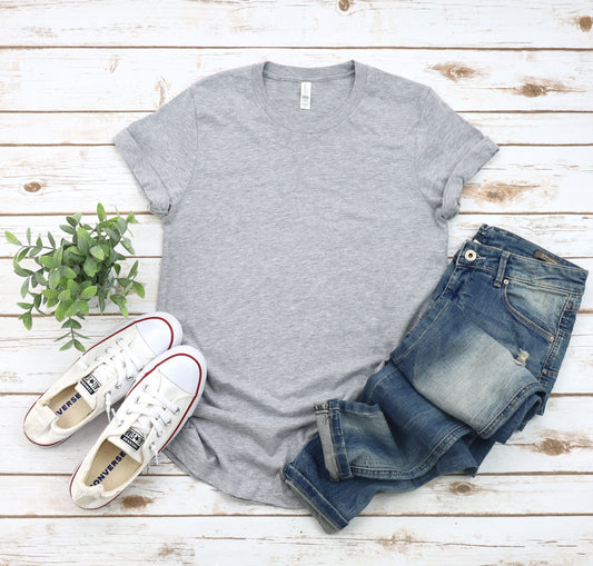 Adult gray T-shirt short sleeve