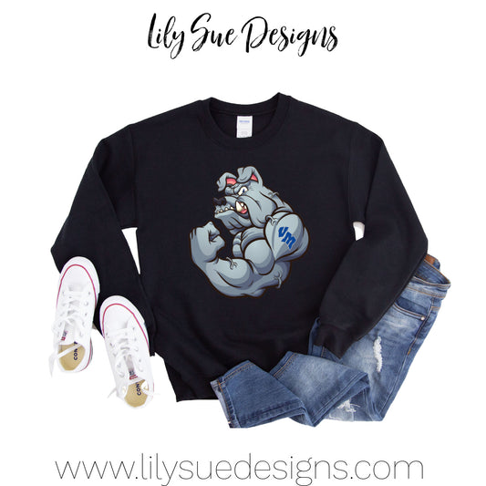 Built tough bulldog Sweatshirt