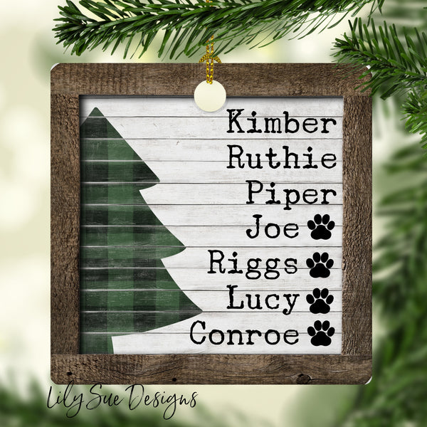 Name Tiered Tray Sign Square