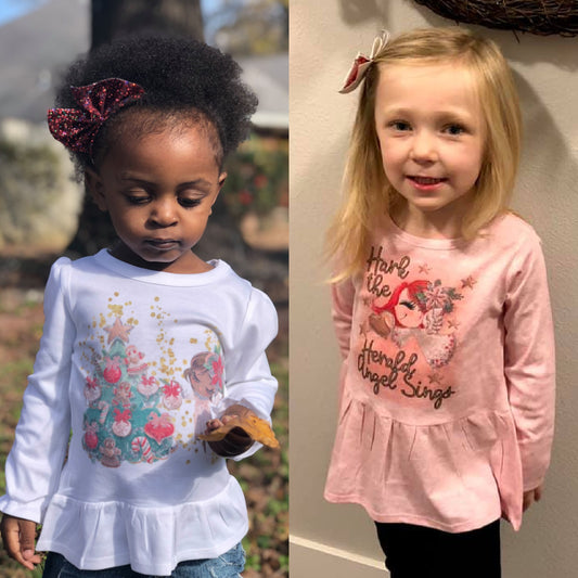 Christmas Angels Long Sleeve Tees