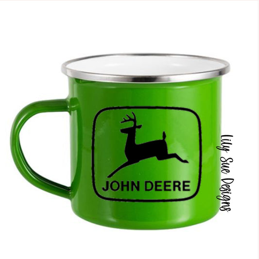 Green Tractor Mug