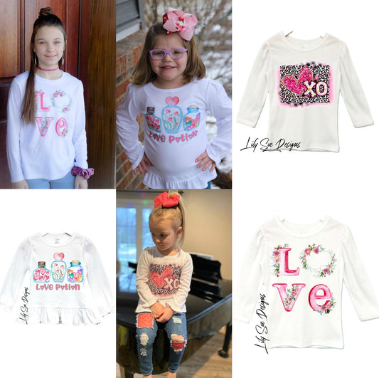 Valentines Long sleeve tees