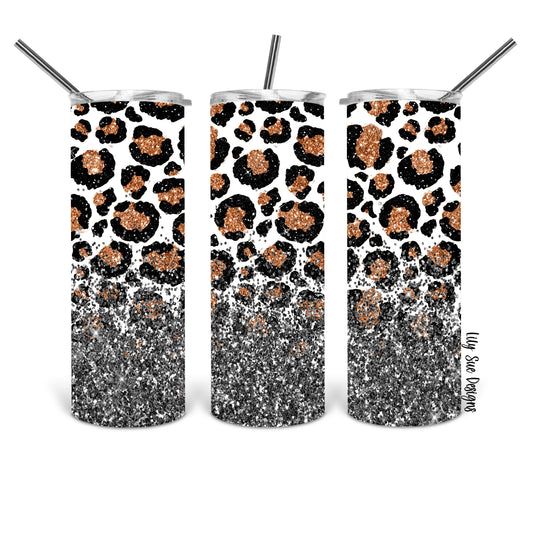 Leopard Sparkle 20oz Tumbler