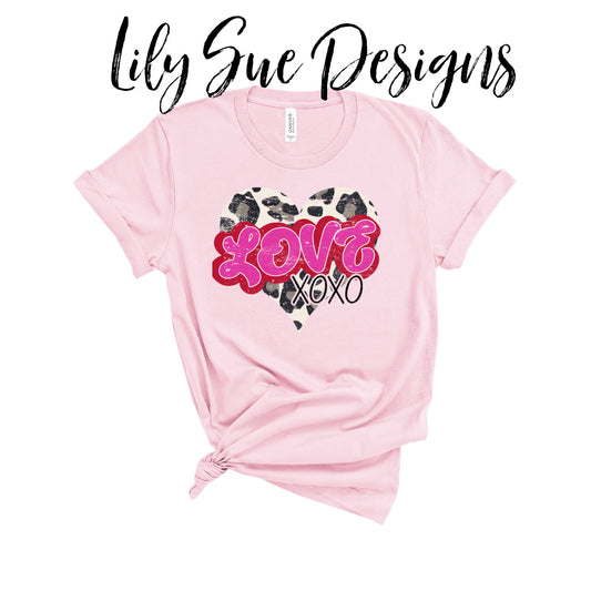 LOVE xoxo adult tee