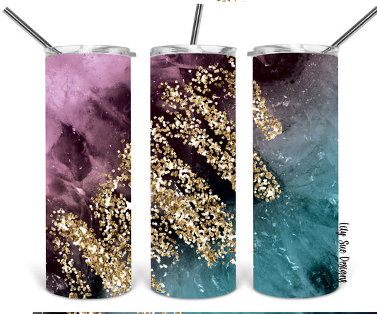 Marble Sparkle 20oz Tumbler