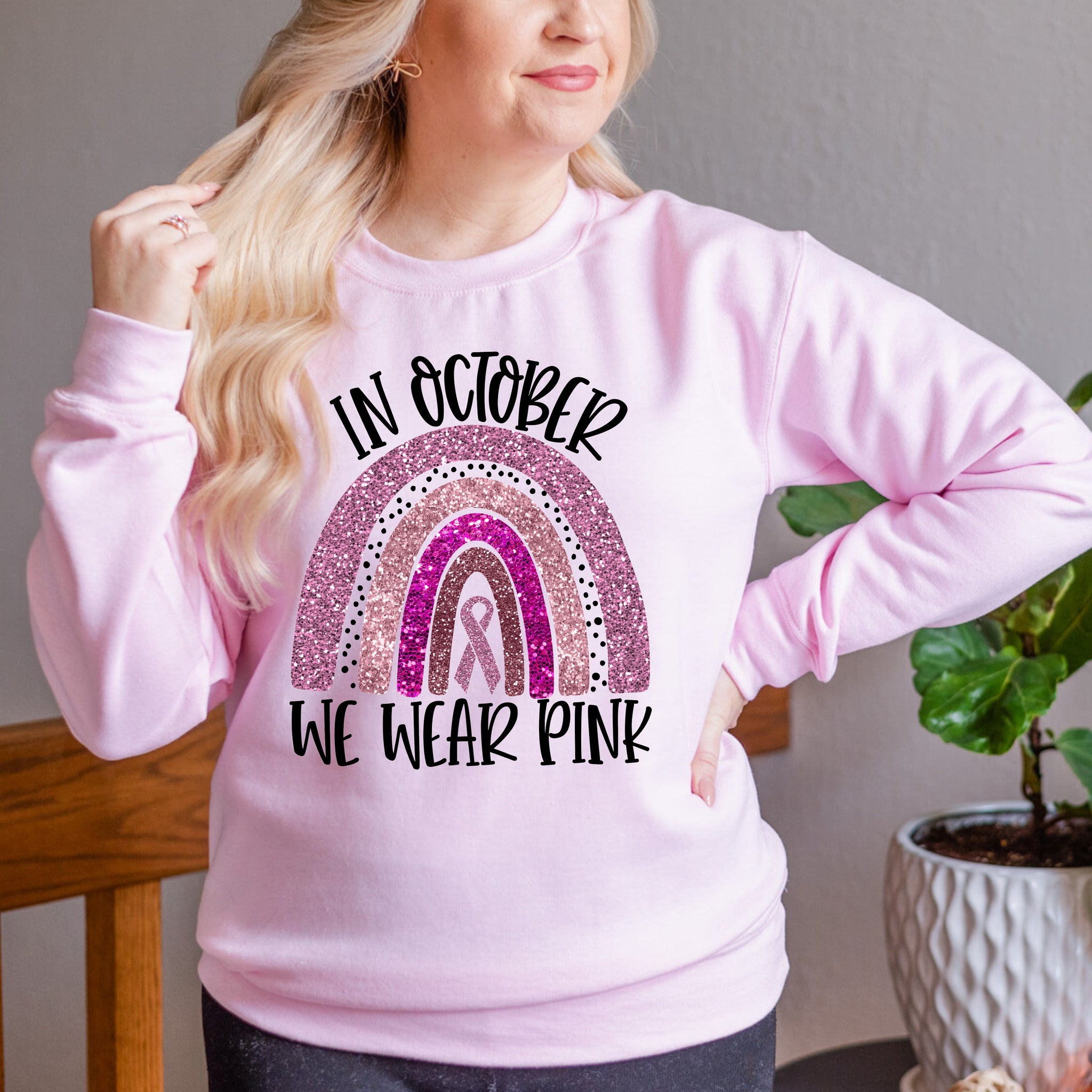 Pink October Sweatshirt Sublimation