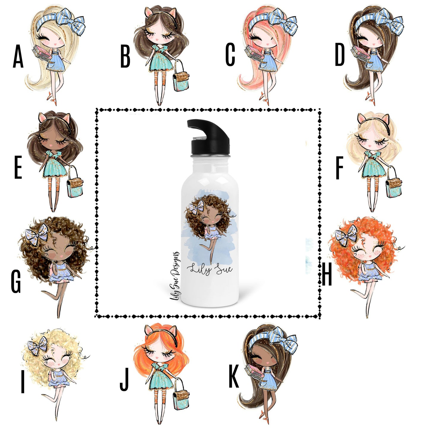 Glam Girls Waterbottle