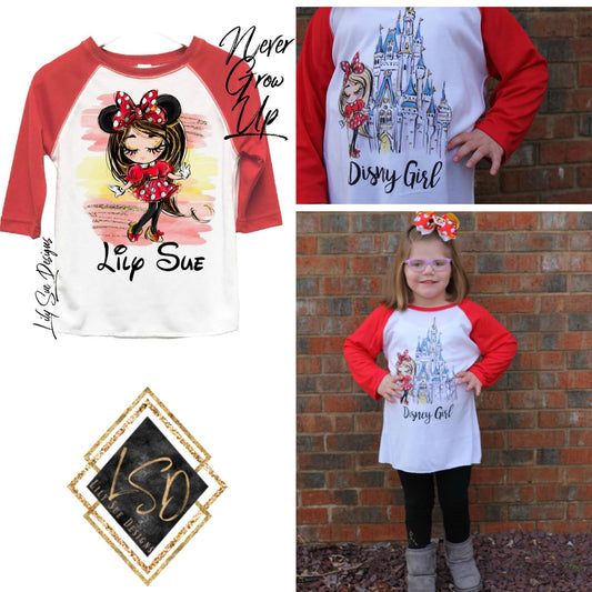 Minnie Girl Raglan