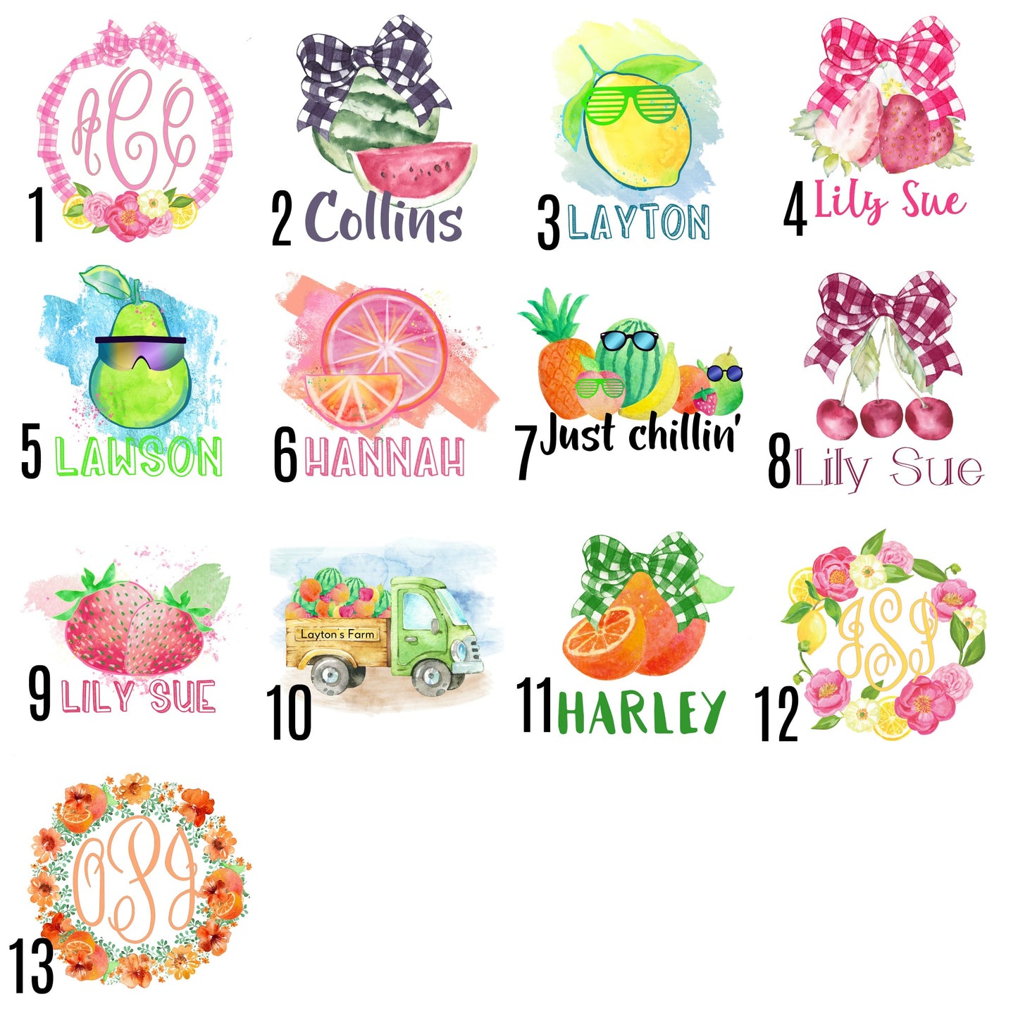 Getting fruity kids short sleeve tee