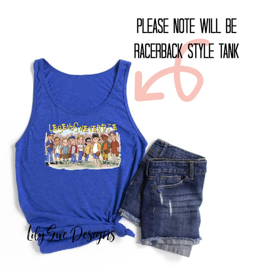Legends never Die Racerback Tank