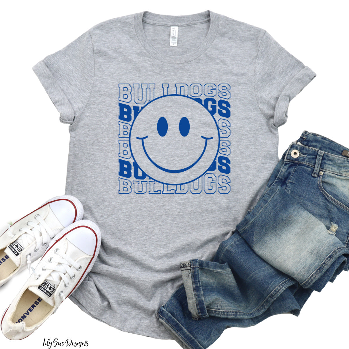 Smiley Bulldog Short Sleeve Tee