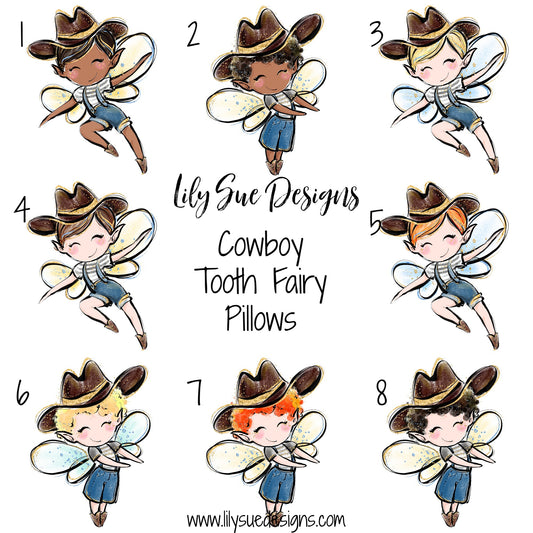 Cowboy Tooth Fairy Pillow