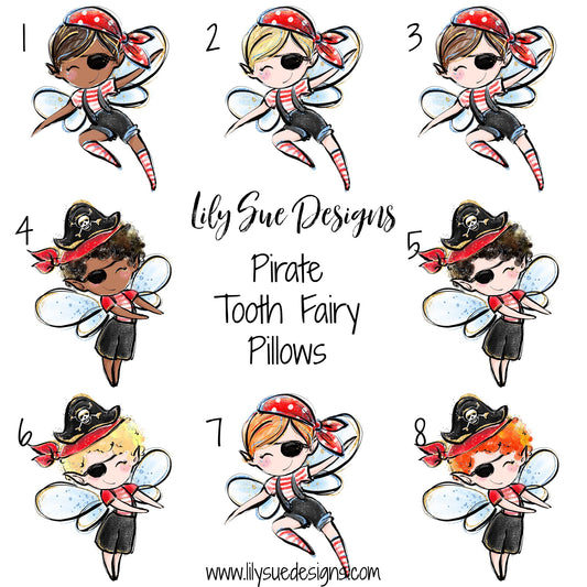Pirate Tooth Fairy Pillow
