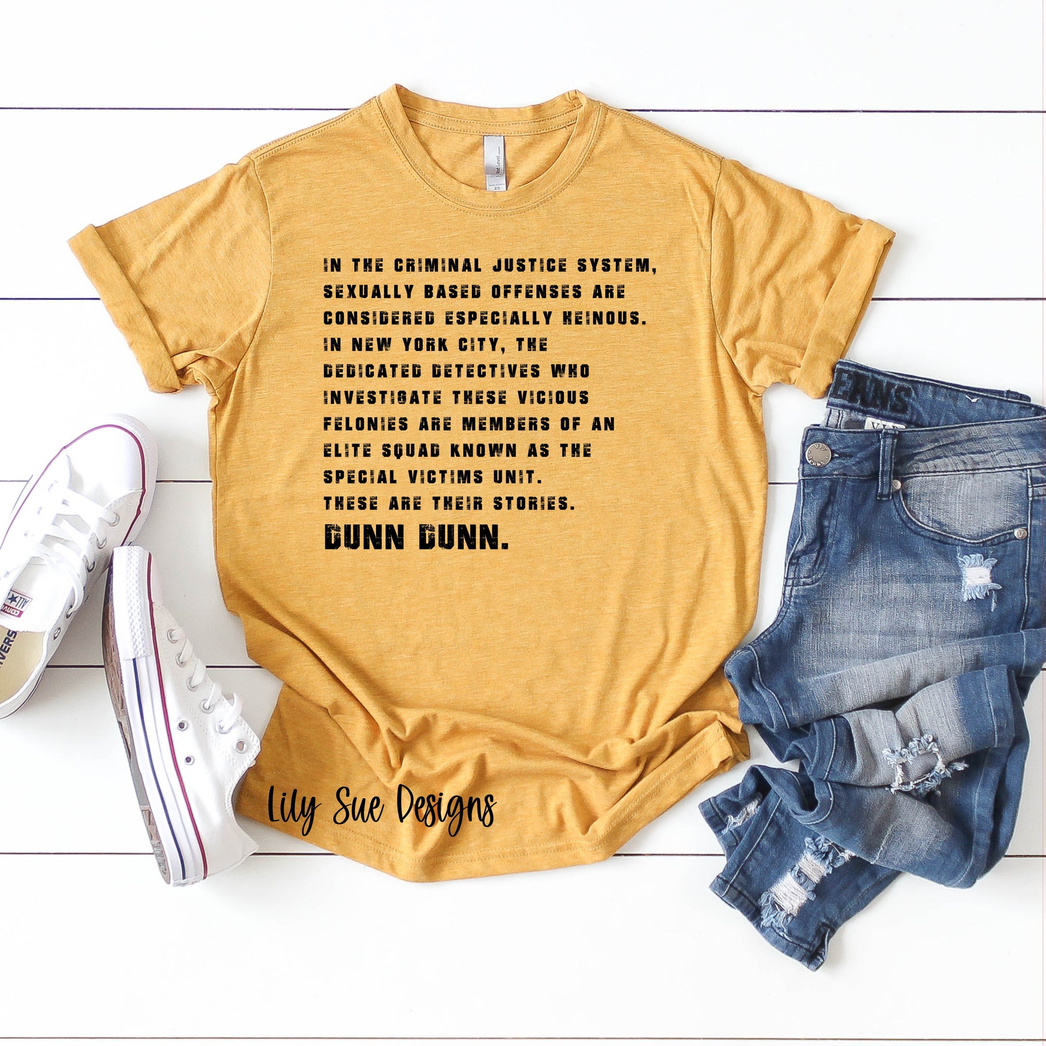 Law and Order colored Adult Tee
