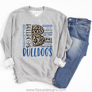 Bulldog Typography Sweatshirt