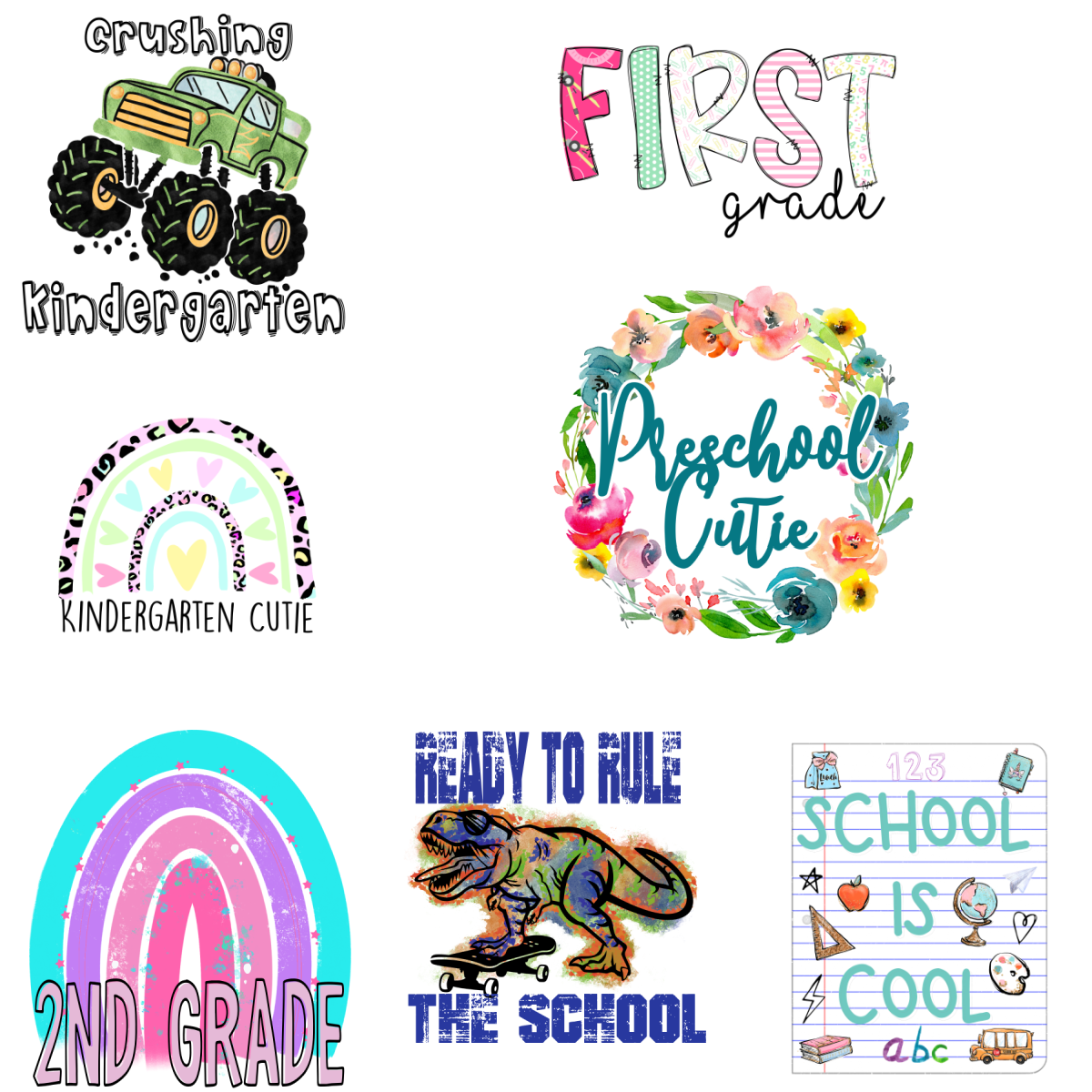 Sublimation Back to School Kids Tee